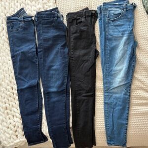 American Eagle Outfitters Skinny Jeans Blue Black